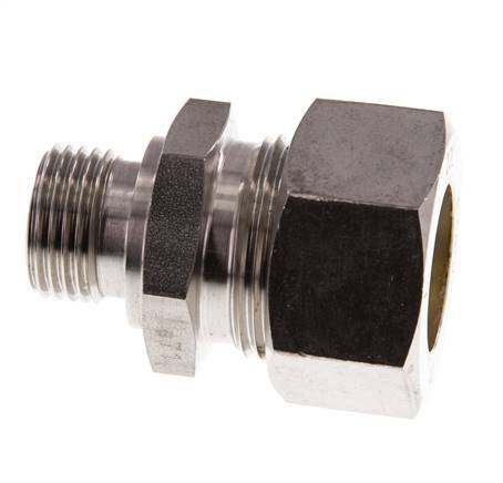 G 1/2'' Macho x 22L Racor de compresión recto de acero inoxidable 160 Bar DIN 2353