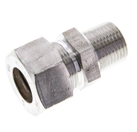 1/2'' NPT Male x 18L Stainless steel Straight Compression Fitting 315 Bar DIN 2353