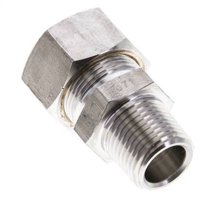 1/2'' NPT Male x 18L Stainless steel Straight Compression Fitting 315 Bar DIN 2353