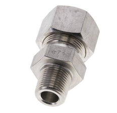 1/2'' NPT Male x 20S Stainless steel Straight Compression Fitting 400 Bar DIN 2353