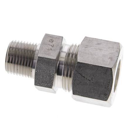 1/2'' NPT Male x 20S Stainless steel Straight Compression Fitting 400 Bar DIN 2353