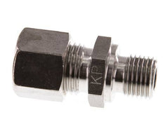 G 1/4'' Macho x 10L Racor de compresión recto de acero inoxidable 315 Bar DIN 2353