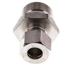 G 3/4'' Macho x 12L Racor de compresión recto de acero inoxidable 315 Bar DIN 2353