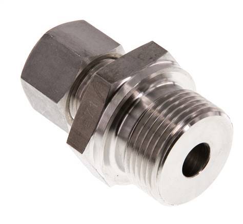 G 3/4'' Macho x 12L Racor de compresión recto de acero inoxidable 315 Bar DIN 2353