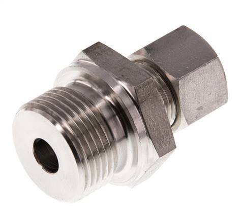 G 3/4'' Macho x 12L Racor de compresión recto de acero inoxidable 315 Bar DIN 2353