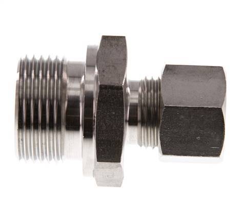 G 3/4'' Macho x 12L Racor de compresión recto de acero inoxidable 315 Bar DIN 2353