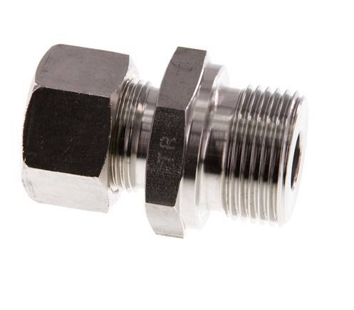 G 3/4'' Male x 15L Stainless steel Straight Compression Fitting 315 Bar DIN 2353
