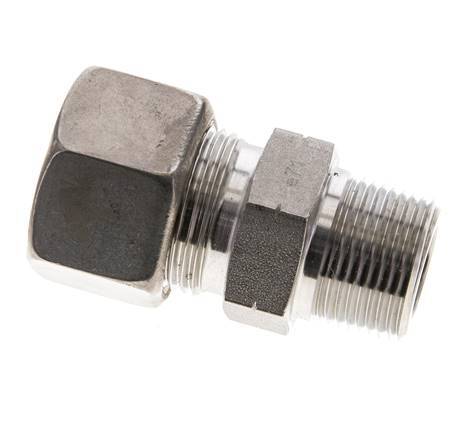 3/4'' NPT Male x 20S Stainless steel Straight Compression Fitting 400 Bar DIN 2353