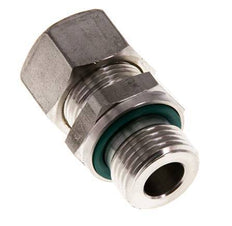 G 1/2'' Macho x 15L Racor de compresión recto de acero inoxidable con junta FKM 315 Bar DIN 2353