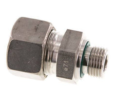G 1/2'' Male x 20S Stainless steel Straight Compression Fitting with FKM Seal 400 Bar DIN 2353