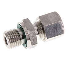 G 1/4'' Macho x 8L Racor de compresión recto de acero inoxidable con junta FKM 315 Bar DIN 2353