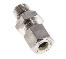 G 1/4'' Macho x 8L Racor de compresión recto de acero inoxidable con junta FKM 315 Bar DIN 2353