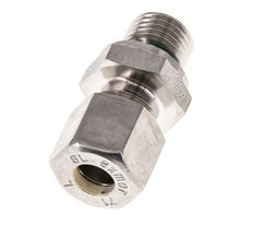 G 1/4'' Macho x 8L Racor de compresión recto de acero inoxidable con junta FKM 315 Bar DIN 2353
