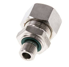 G 1/4'' Macho x 15L Racor de compresión recto de acero inoxidable con junta FKM 315 Bar DIN 2353