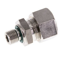 G 1/4'' Macho x 15L Racor de compresión recto de acero inoxidable con junta FKM 315 Bar DIN 2353