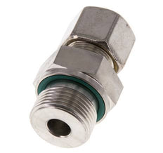 G 3/4'' Macho x 14S Racor de compresión recto de acero inoxidable con junta FKM 630 Bar DIN 2353
