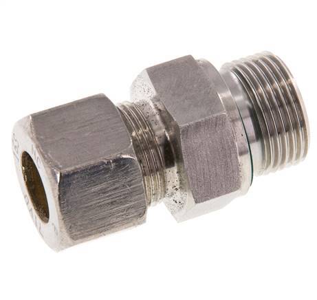 G 3/4'' Male x 16S Stainless steel Straight Compression Fitting with FKM Seal 400 Bar DIN 2353