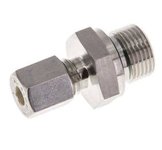 G 3/8'' Macho x 6L Racor de compresión recto de acero inoxidable con junta FKM 315 Bar DIN 2353