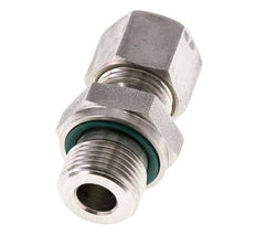 G 3/8'' Macho x 10L Racor de compresión recto de acero inoxidable con junta FKM 315 Bar DIN 2353