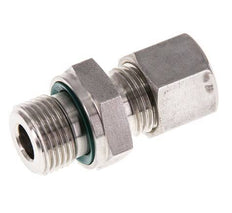 G 3/8'' Macho x 10L Racor de compresión recto de acero inoxidable con junta FKM 315 Bar DIN 2353
