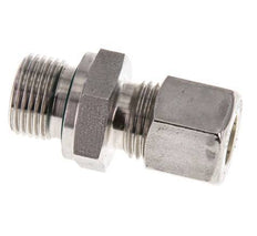 G 3/8'' Macho x 10L Racor de compresión recto de acero inoxidable con junta FKM 315 Bar DIN 2353