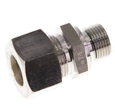 G 3/8'' Macho x 15L Racor de compresión recto de acero inoxidable con junta FKM 315 Bar DIN 2353