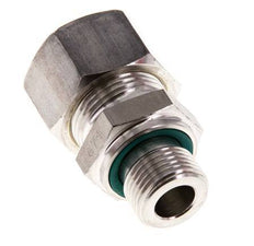G 3/8'' Macho x 15L Racor de compresión recto de acero inoxidable con junta FKM 315 Bar DIN 2353