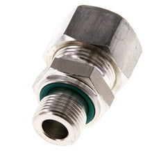 G 3/8'' Macho x 15L Racor de compresión recto de acero inoxidable con junta FKM 315 Bar DIN 2353