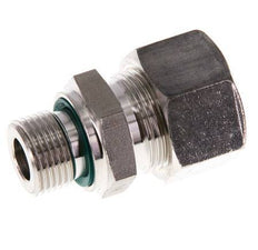 G 3/8'' Macho x 15L Racor de compresión recto de acero inoxidable con junta FKM 315 Bar DIN 2353