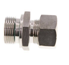 G 1'' Male x 22L Stainless steel Straight Compression Fitting with FKM Seal 160 Bar DIN 2353