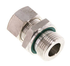 G 1'' Macho x 22L Racor de compresión recto de acero inoxidable con junta FKM 160 Bar DIN 2353