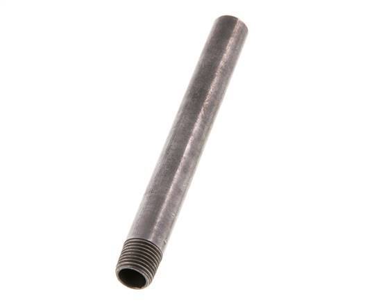 R 1/4'' Male x 13.5mm Steel Pipe Nipple with Welding End 50 Bar DIN 2982 - 120mm [2 Pieces]