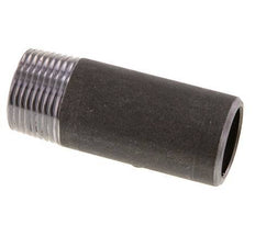 R 1'' Male x 33.7mm Steel Pipe Nipple with Welding End 50 Bar DIN 2982 - 80mm [2 Pieces]