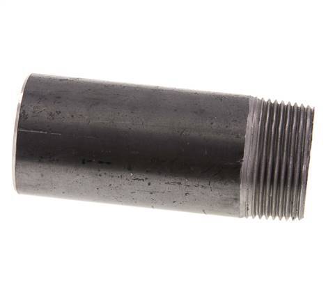 R 1 1/4'' Male x 42.4mm Steel Pipe Nipple with Welding End 50 Bar DIN 2982 - 100mm [2 Pieces]