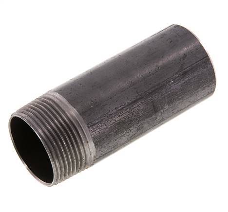 R 1 1/4'' Male x 42.4mm Steel Pipe Nipple with Welding End 50 Bar DIN 2982 - 100mm [2 Pieces]
