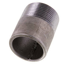 R 1 1/4'' Male x 42.4mm Steel Pipe Nipple with Welding End 50 Bar DIN 2982 - 50mm [2 Pieces]
