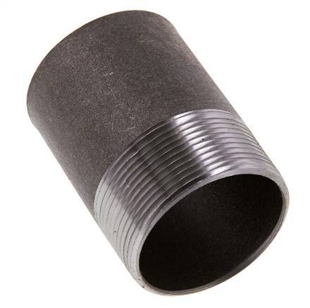 R 2'' Male x 60.3mm Steel Pipe Nipple with Welding End 50 Bar DIN 2982 - 80mm [2 Pieces]
