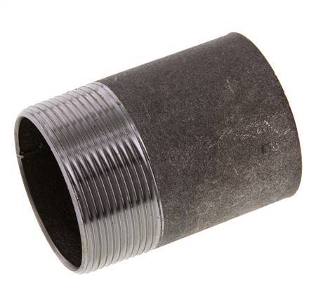 R 2'' Male x 60.3mm Steel Pipe Nipple with Welding End 50 Bar DIN 2982 - 80mm [2 Pieces]
