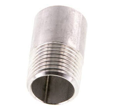 R 1/2'' Male x 21.3mm Stainless steel Pipe Nipple with Welding End 20 Bar DIN 2982 - 35mm