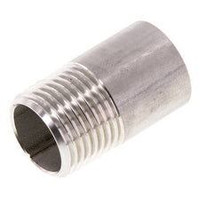 R 1/2'' Male x 21.3mm Stainless steel Pipe Nipple with Welding End 20 Bar DIN 2982 - 35mm