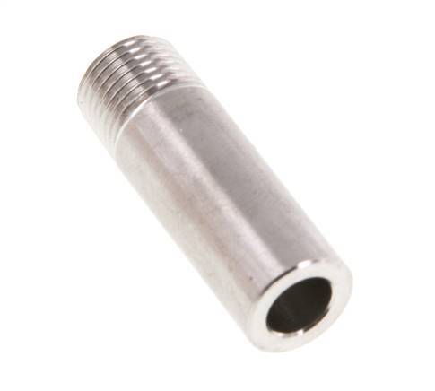 R 1/8'' Male x 10.2mm Stainless steel Pipe Nipple with Welding End 20 Bar DIN 2982 - 30mm [2 Pieces]
