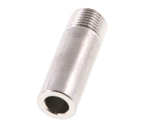 R 1/8'' Male x 10.2mm Stainless steel Pipe Nipple with Welding End 20 Bar DIN 2982 - 30mm [2 Pieces]