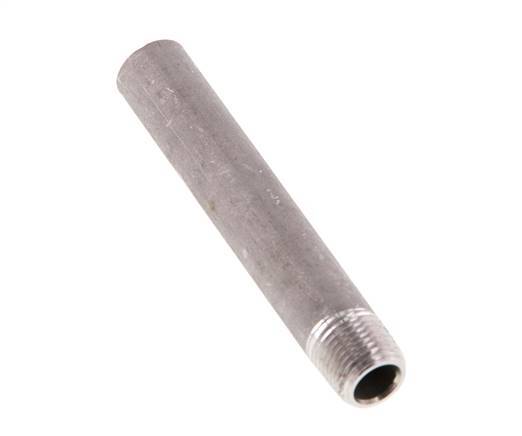 R 1/8'' Male x 10.2mm Stainless steel Pipe Nipple with Welding End 20 Bar DIN 2982 - 60mm