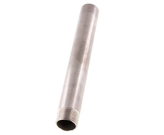 R 3/4'' Male x 26.9mm Stainless steel Pipe Nipple with Welding End 20 Bar DIN 2982 - 200mm