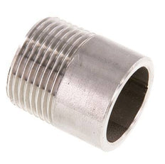 R 3/4'' Male x 26.9mm Stainless steel Pipe Nipple with Welding End 20 Bar DIN 2982 - 30mm