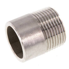 R 3/4'' Male x 26.9mm Stainless steel Pipe Nipple with Welding End 20 Bar DIN 2982 - 30mm