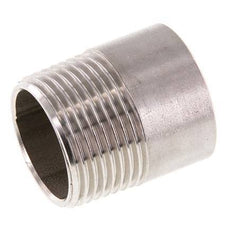 R 3/4'' Male x 26.9mm Stainless steel Pipe Nipple with Welding End 20 Bar DIN 2982 - 30mm