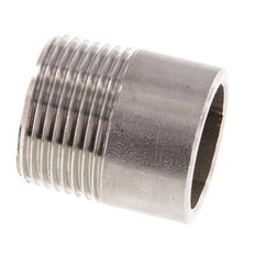 R 3/4'' Male x 26.9mm Stainless steel Pipe Nipple with Welding End 20 Bar DIN 2982 - 30mm