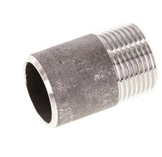 R 3/4'' Male x 26.9mm Stainless steel Pipe Nipple with Welding End 20 Bar DIN 2982 - 40mm