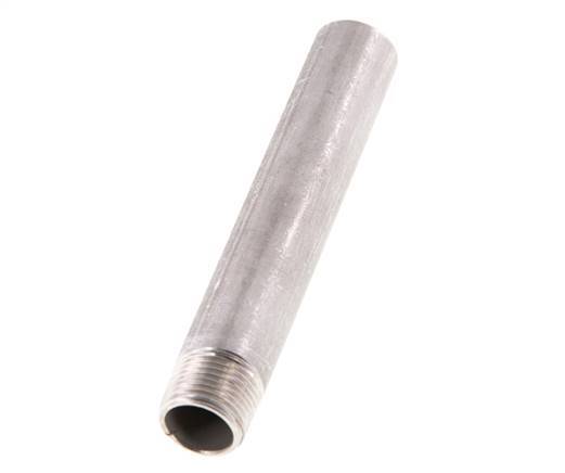 R 3/8'' Male x 17.2mm Stainless steel Pipe Nipple with Welding End 20 Bar DIN 2982 - 100mm